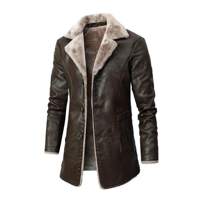 Veste homme élégante et chaude, un essentiel hivernal pour une tenue classique et raffinée.