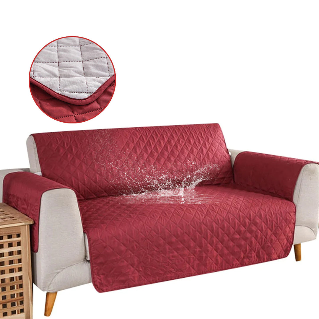 Housse canapé imperméable, protège contre taches, rayures, poils animaux. Idéale pour salon.