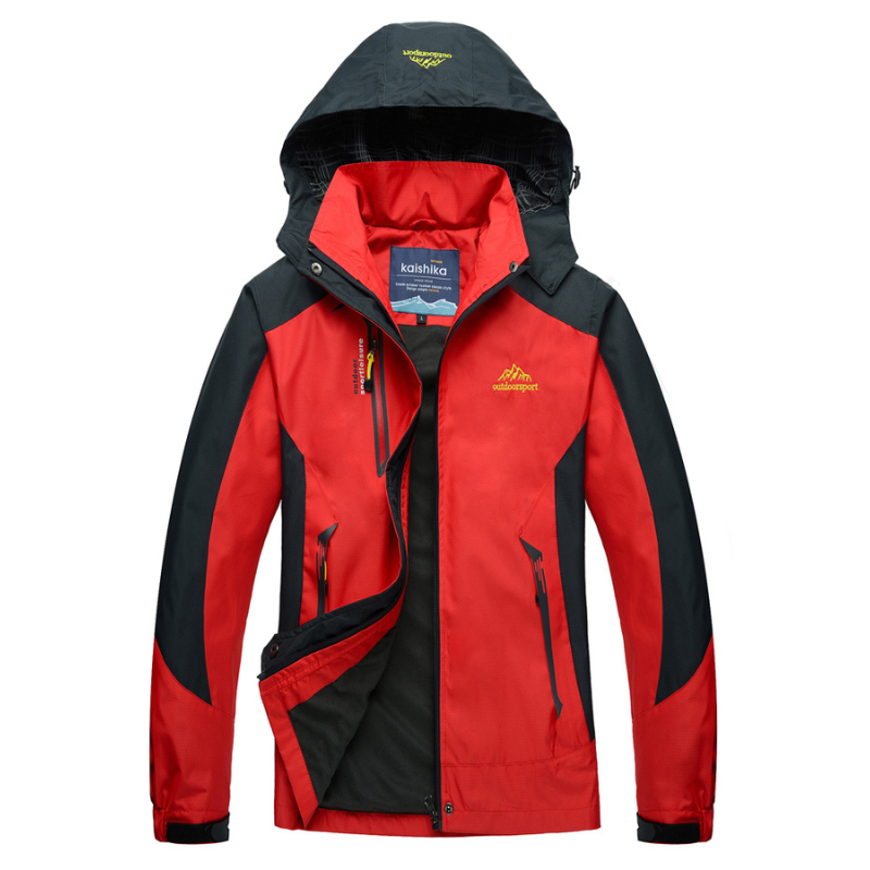 Veste femme chaude et imperméable avec capuche, parfaite pour la pluie, le vent et le froid de l'hiver quotidien.