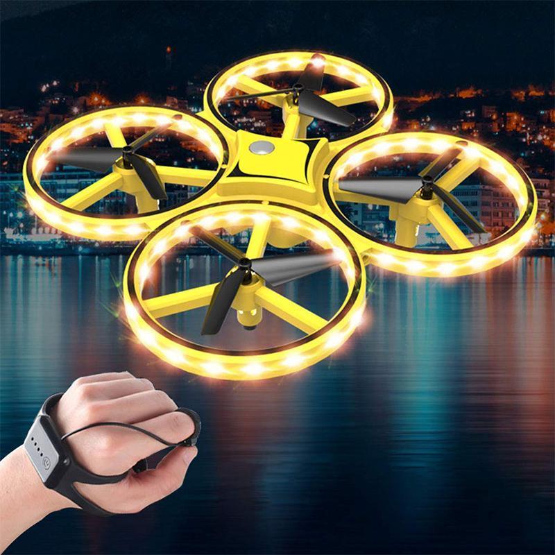 Mini-drone gestuel compact, idéal pour un vol aérien facile et divertissant. Parfait jouet télécommandé.