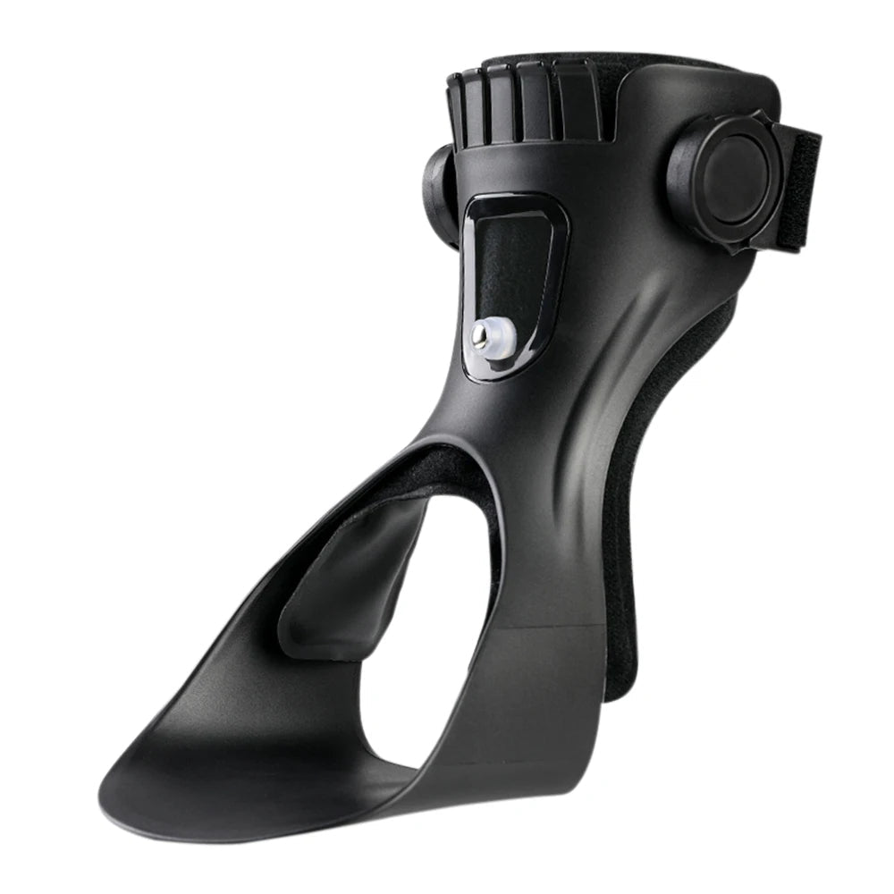 Orthèse de cheville pour pied tombant, stabilise le pied, améliore l'équilibre et facilite la marche quotidienne.