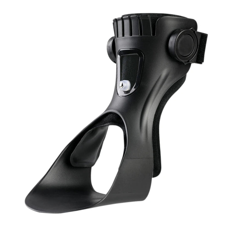 Orthèse de cheville pour pied tombant, stabilise le pied, améliore l'équilibre et facilite la marche quotidienne.