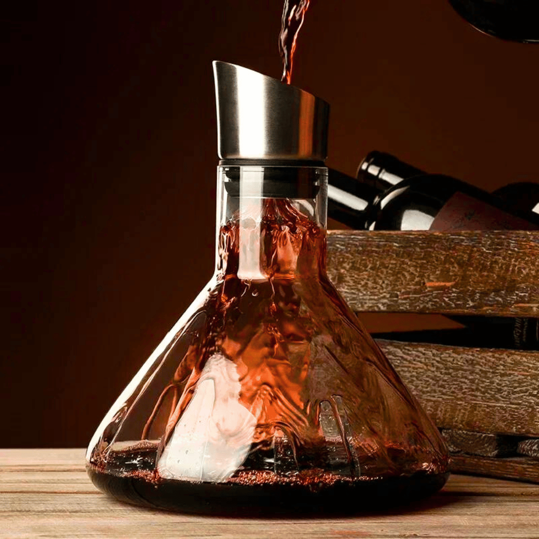 Carafe à vin FlavorIceberg unique, aérateur et décanteur pour sublimer la dégustation. Accessoire sommelier.