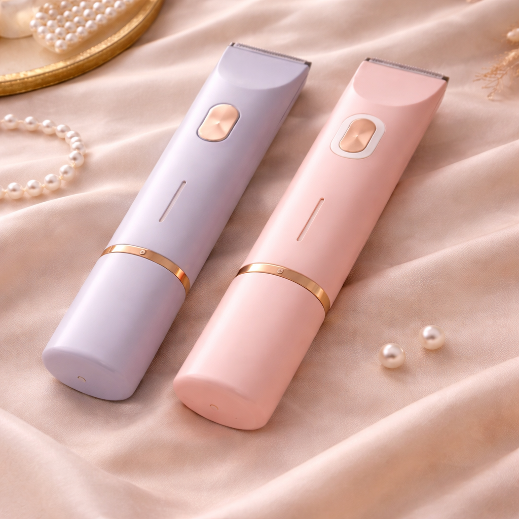 Rasoir électrique doux IntimLisse pour épilation intime femme, sans fil et étanche, soin hygiène.