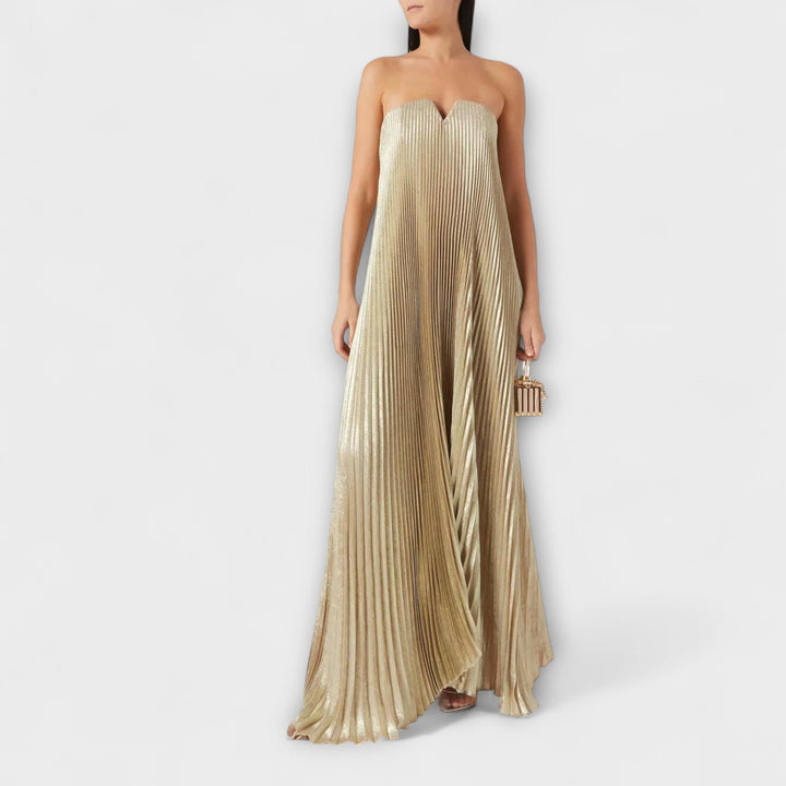 Robe longue fleurie femme, col cœur élégant, parfaite pour soirées et occasions spéciales.