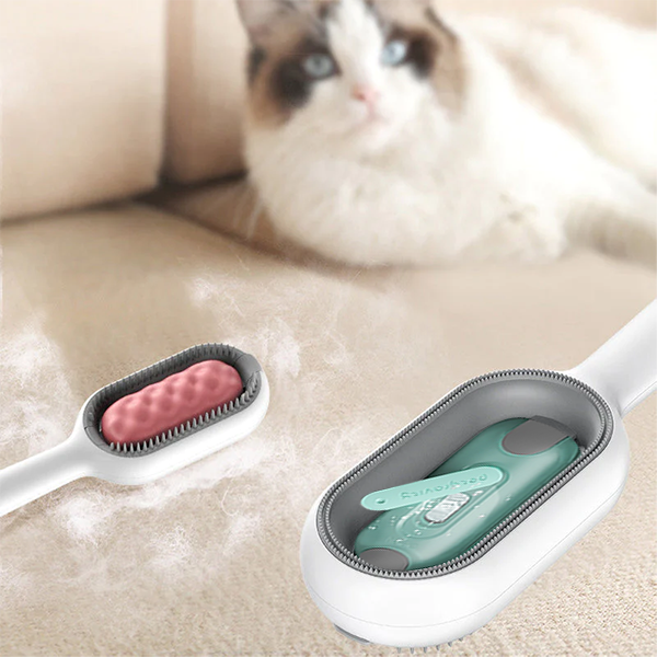 Peigne de soin hydratant pour chien. Démêle le pelage, élimine les poils morts pour un toilettage efficace et doux.