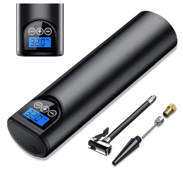 Compresseur portable électrique pour pneus de voiture, gonfleur rapide sans fil, idéal urgence crevaison et voyage.