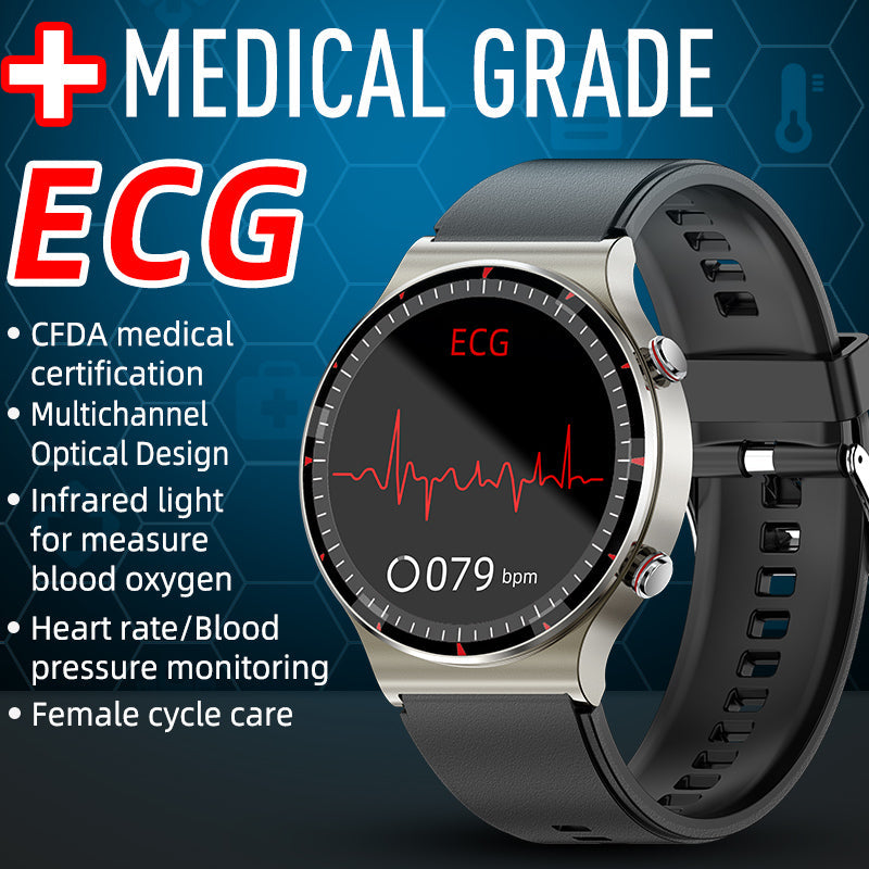 Montre connectée avancée pour la surveillance cardiaque et le bien-être général.