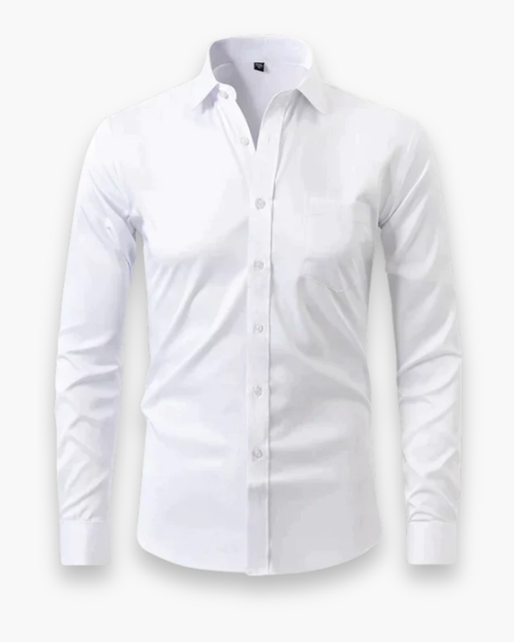 Chemise ajustée homme élégante à manches longues, idéale pour le bureau ou une soirée chic. Style raffiné et confort.