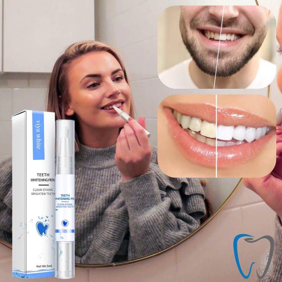 Solution de soin dentaire blanchissante anti-taches pour une hygiène buccale complète et des dents saines.