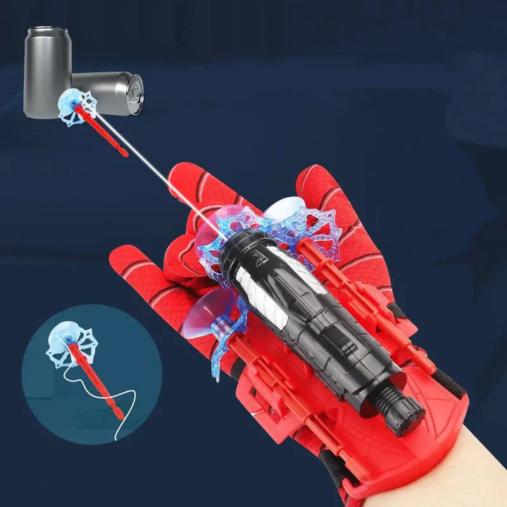 Déguisement jouet super-héros : lanceur de toiles enfant avec gants, pour aventures imaginatives et fun.