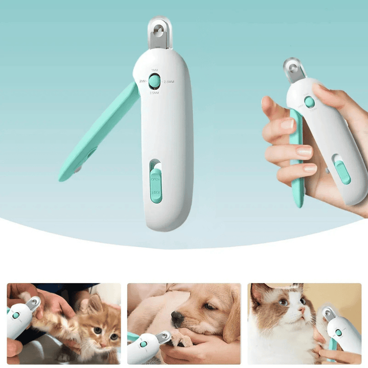 Soin des griffes chien et chat : coupe-griffes ajustable avec protection de sécurité, pour un toilettage facile.