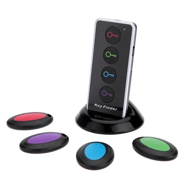 Traceur de clés Bluetooth 4-en-1 anti-perte avec LED, pour retrouver vos clés rapidement.