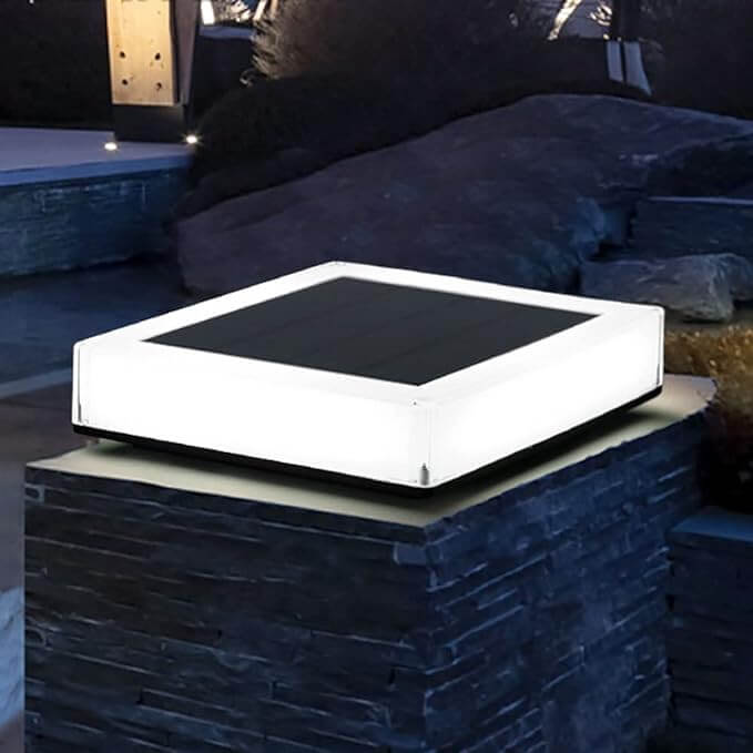 Élégante lampe solaire LED décorative pour jardin, lumière d'ambiance extérieure sans fil, énergie solaire.
