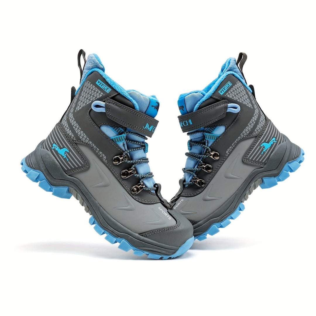 Bottes de neige hautes pour femmes, idéales pour l'hiver. Doublure chaude et semelle antidérapante pour confort et sécurité.