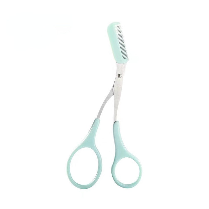 Ciseaux à sourcils professionnels en acier inoxydable, conçus pour une coupe nette et une beauté durable.