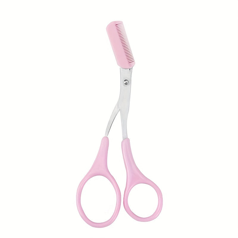 Ciseaux professionnels en acier pour la beauté des sourcils, assurant une épilation précise et rapide.