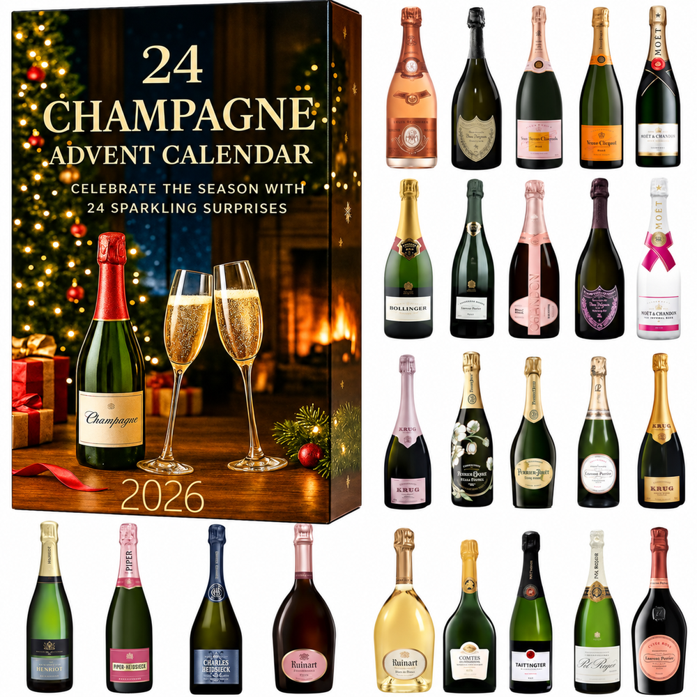 Magnifique Calendrier de l'Avent 2026 pour collectionneurs, cadeau Noël original, compte à rebours festif élégant.