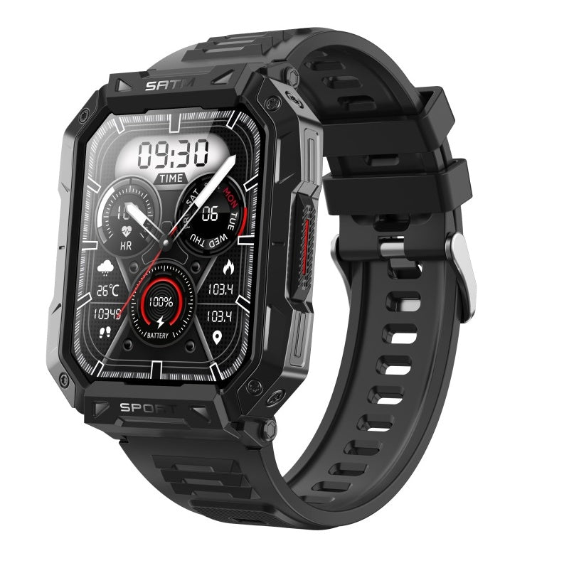 Smartwatch unisexe, bien-être: glycémie, tension artérielle, FC, SpO2, suivi du sommeil, étanche.