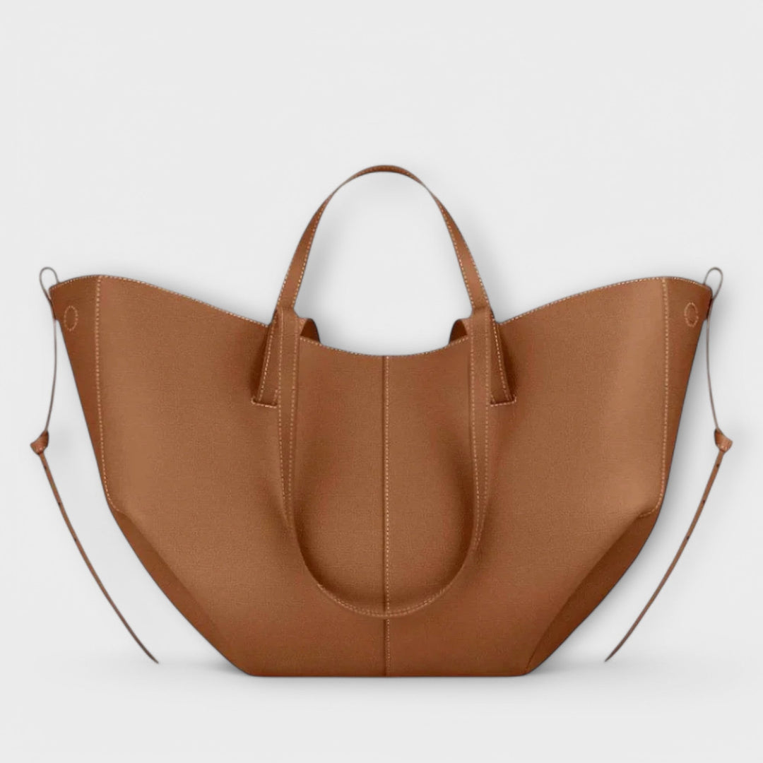 Sac à main femme polyvalent en cuir vegan noir, idéal pour le travail ou les sorties.