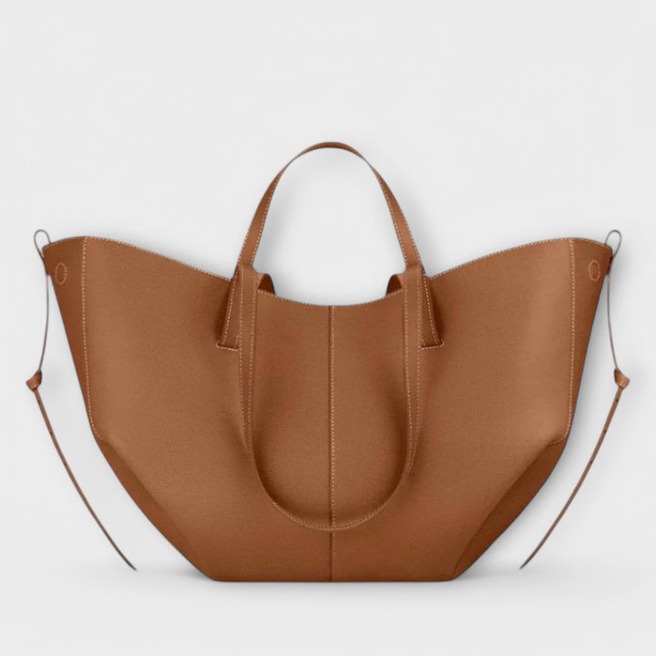 Sac à main femme polyvalent en cuir vegan noir, idéal pour le travail ou les sorties.