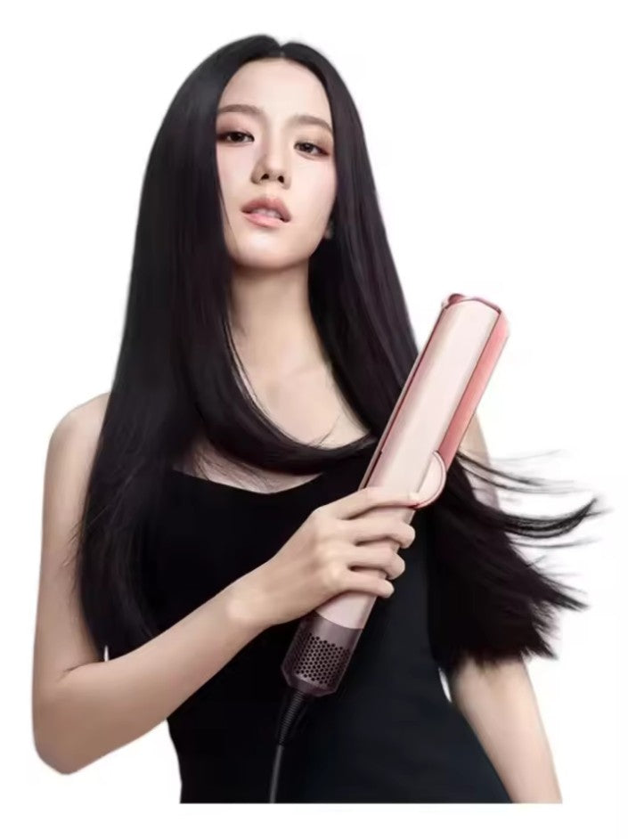 Sèche-cheveux & Lisseur 2-en-1, appareil de coiffure rapide pour des cheveux lisses ou brushés.