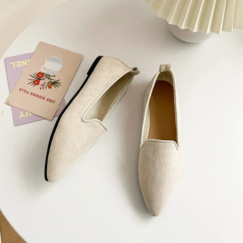 Mocassins Clarissa printemps/été femmes, bout pointu, un essentiel mode féminine chic et ultra confortable.