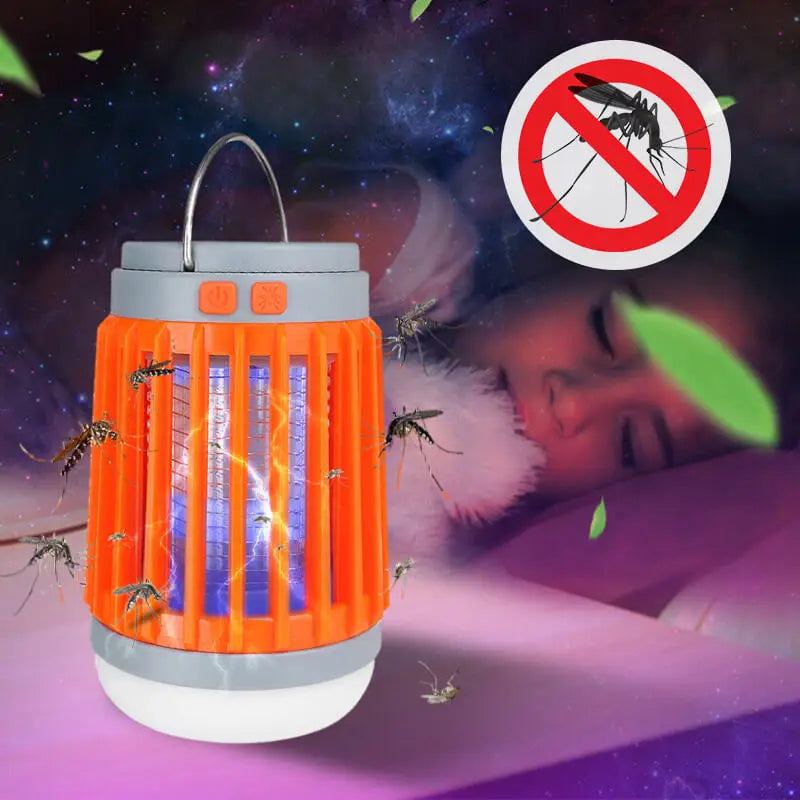 Exterminateur d'insectes UV solaire, piège à moustiques efficace pour terrasse, maison sans produits chimiques.