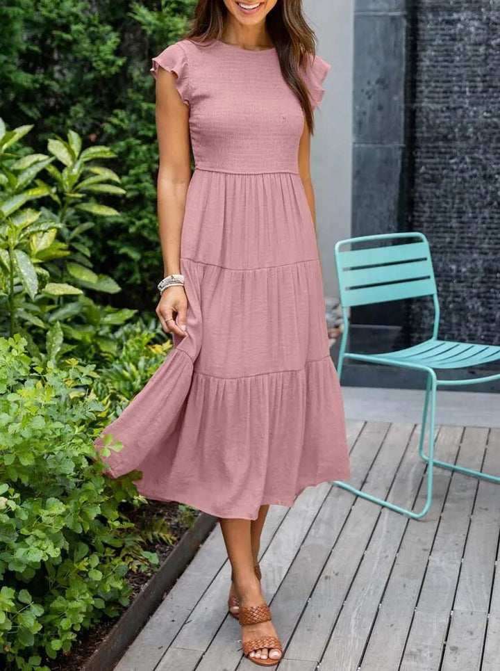 Robe femme tendance, offrant un ventre plat et une silhouette élégante. Très confortable pour la mode.
