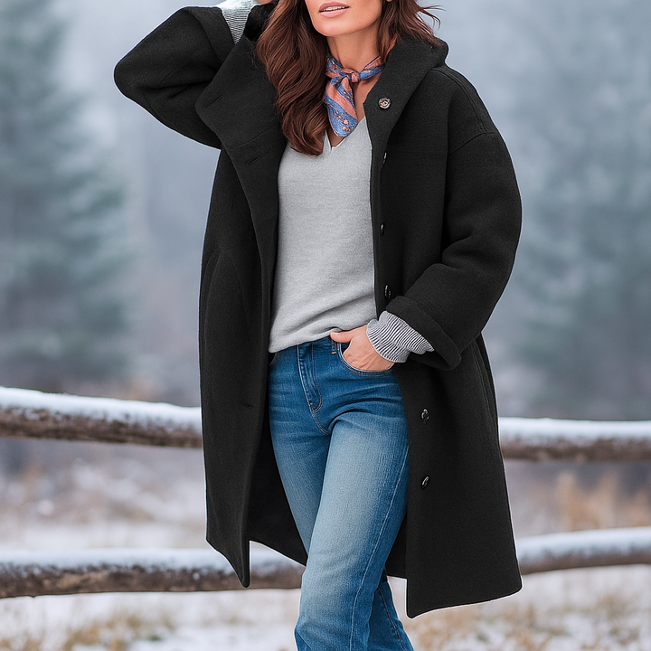 Veste parka femme élégante et polyvalente pour l'hiver. Style décontracté, chaud et moderne.