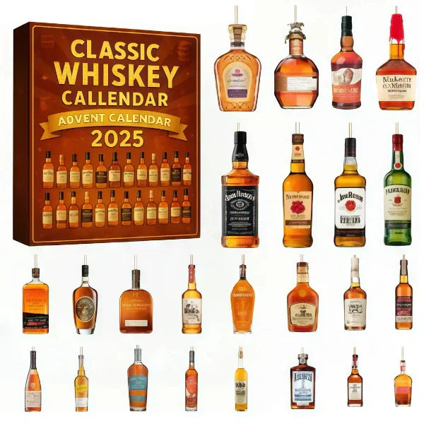 Expérience unboxing du calendrier de l'Avent whisky 2025. Le cadeau de Noël parfait pour les passionnés.
