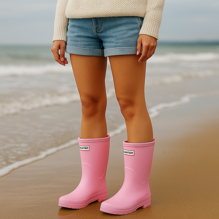 Bottes de pluie confortables pour femmes, parfaites pour l'élégance quotidienne et la mode pluie urbaine chic.