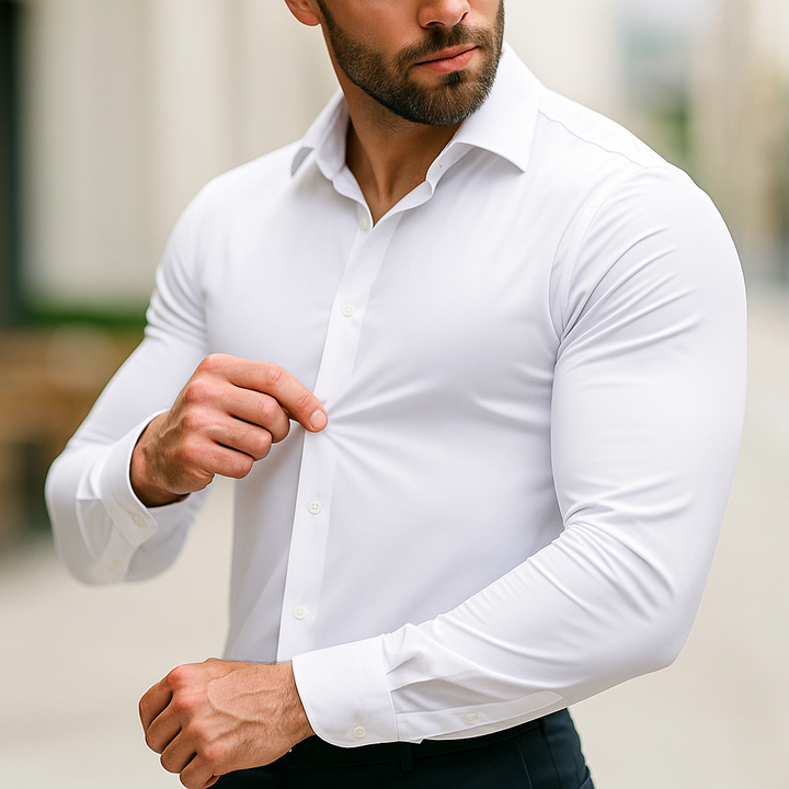 Chemise homme slim fit, confort supérieur et mode actuelle. Un essentiel de la garde-robe masculine.