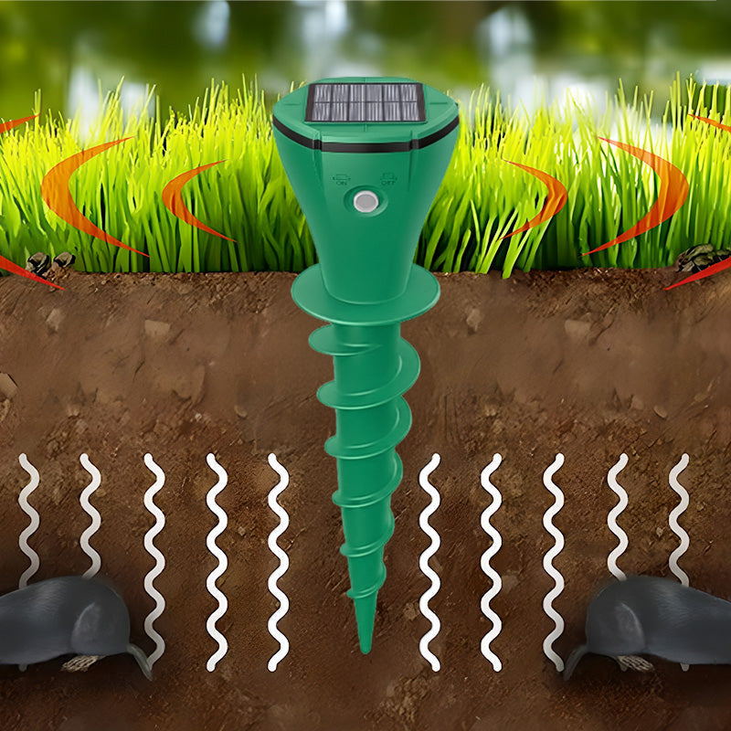 Dispositif solaire écologique pour l'aménagement du jardin. Protège pelouse et extérieur efficacement.