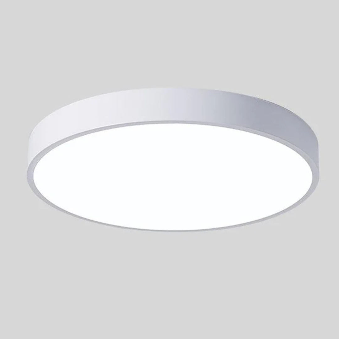 Plafonnier scandinave Delos Skandi, LED, lumière naturelle, idéal pour un couloir.