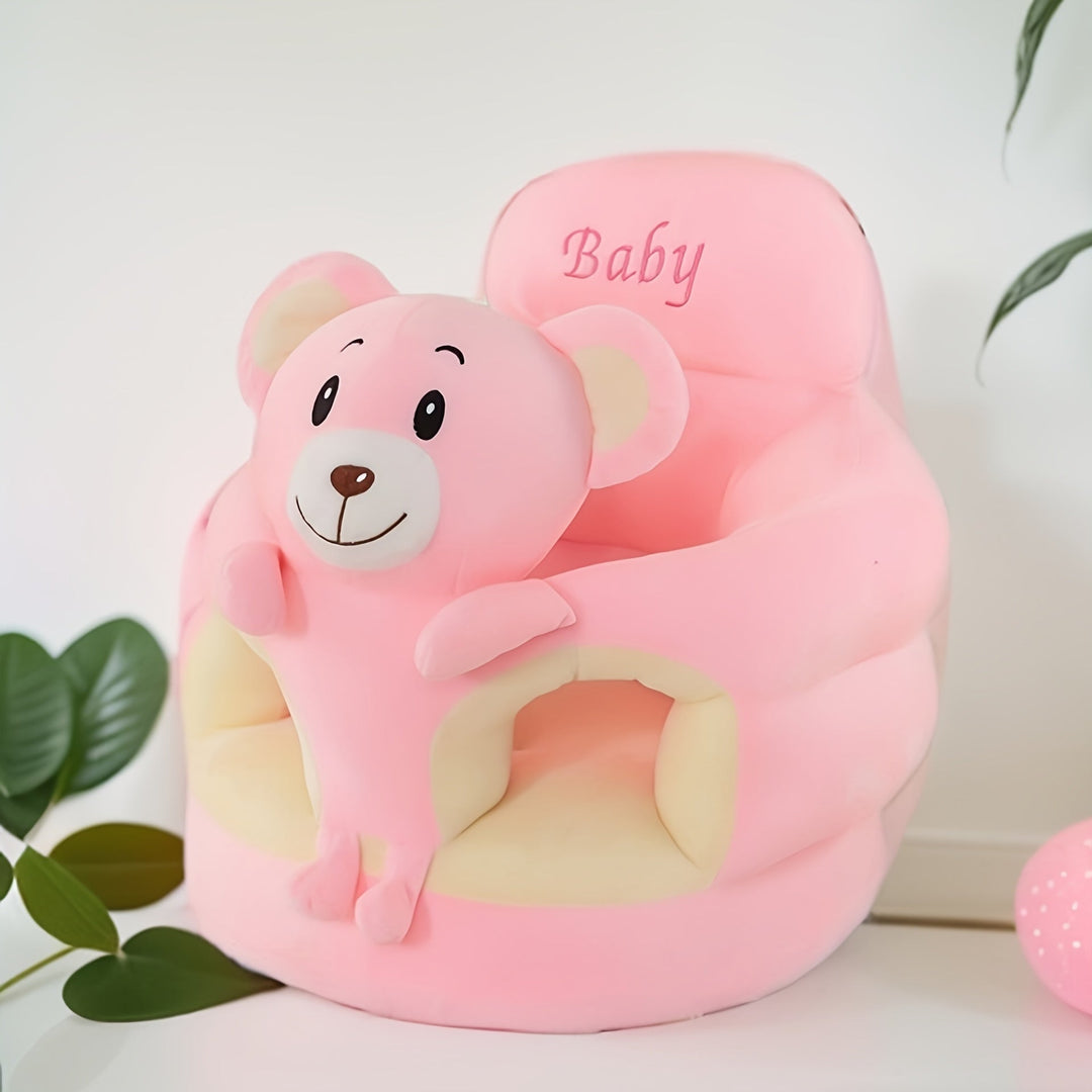 Chaise bébé douillette, support d'assise stable et sûr, apprentissage ludique, confort optimal.