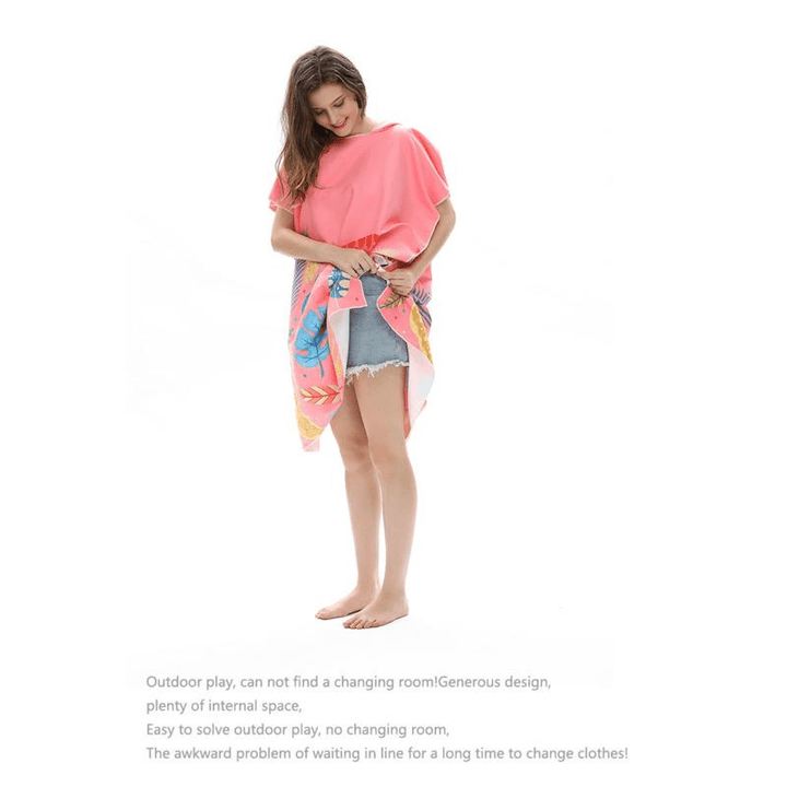 Cape de bain Stitch dessin animé, ultra douce en microfibre, pour sécher rapidement après la piscine.