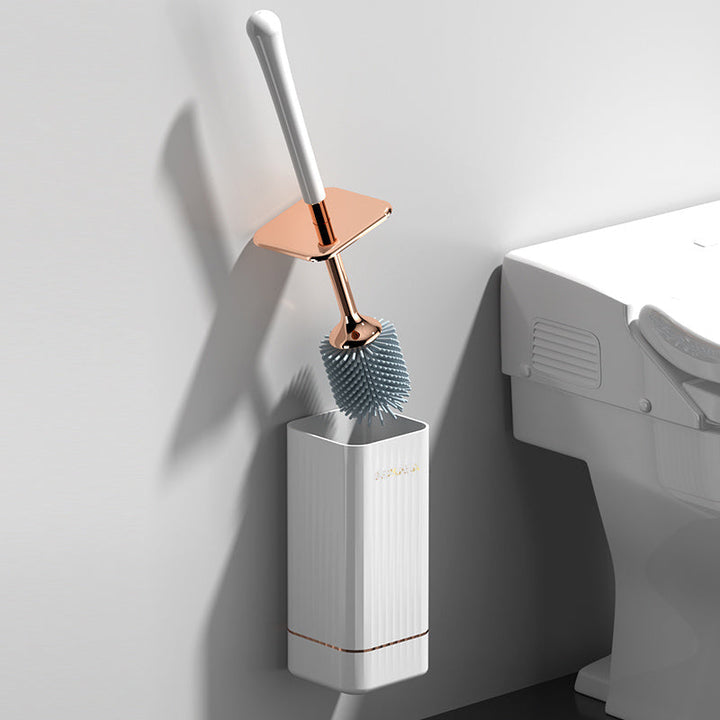 Kit brosse WC au design élégant, essentiel pour l'hygiène et la propreté des toilettes.