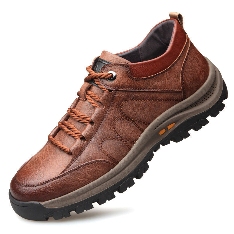 Chaussures d'aventure orthopédiques pour hommes, durables, offrant un confort antidérapant pour tout terrain.