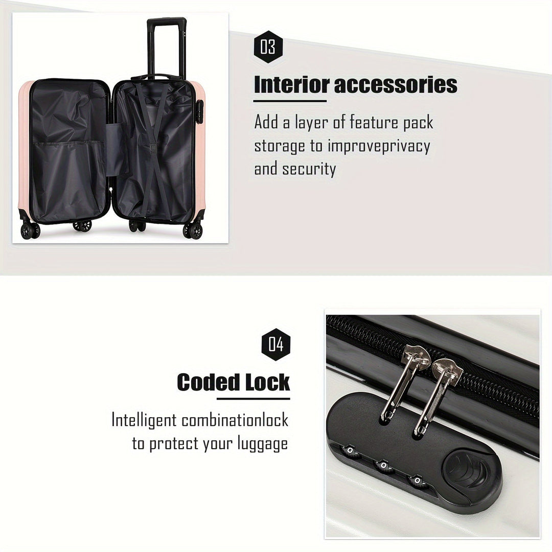 Valise rigide 4 roulettes pour voyage d'affaires ou loisirs, transport facile et sécurisé de vos effets personnels.