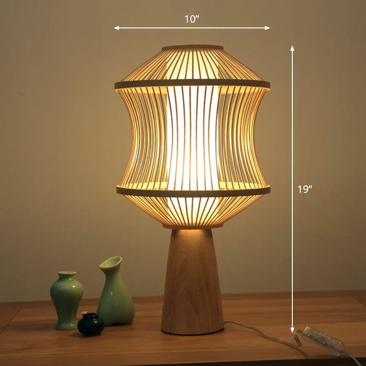 Lampe de table scandinave, design naturel, éclairage apaisant pour toute pièce.