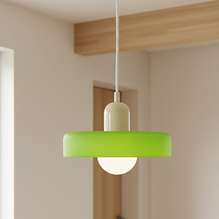 Éclairage artistique Bauhaus, suspension moderne en verre pour salon design.