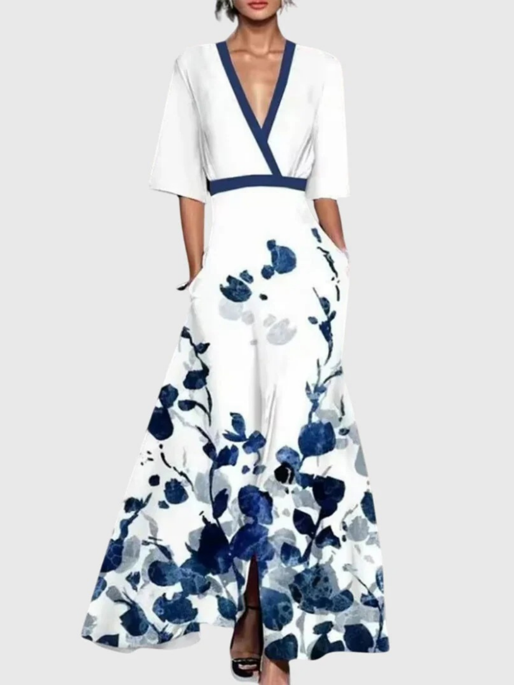 Robe femme chic et confortable pour le printemps. Tenue polyvalente, parfaite pour le quotidien et la mode féminine.
