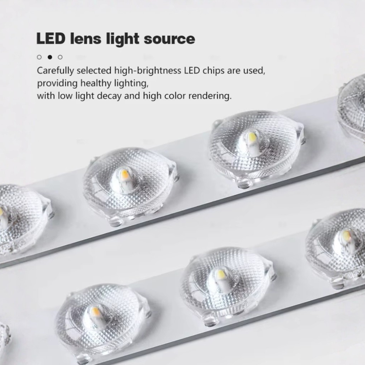 Plafonnier LED Horizon, design minimaliste et ultra-mince, parfait pour un éclairage discret et efficace.