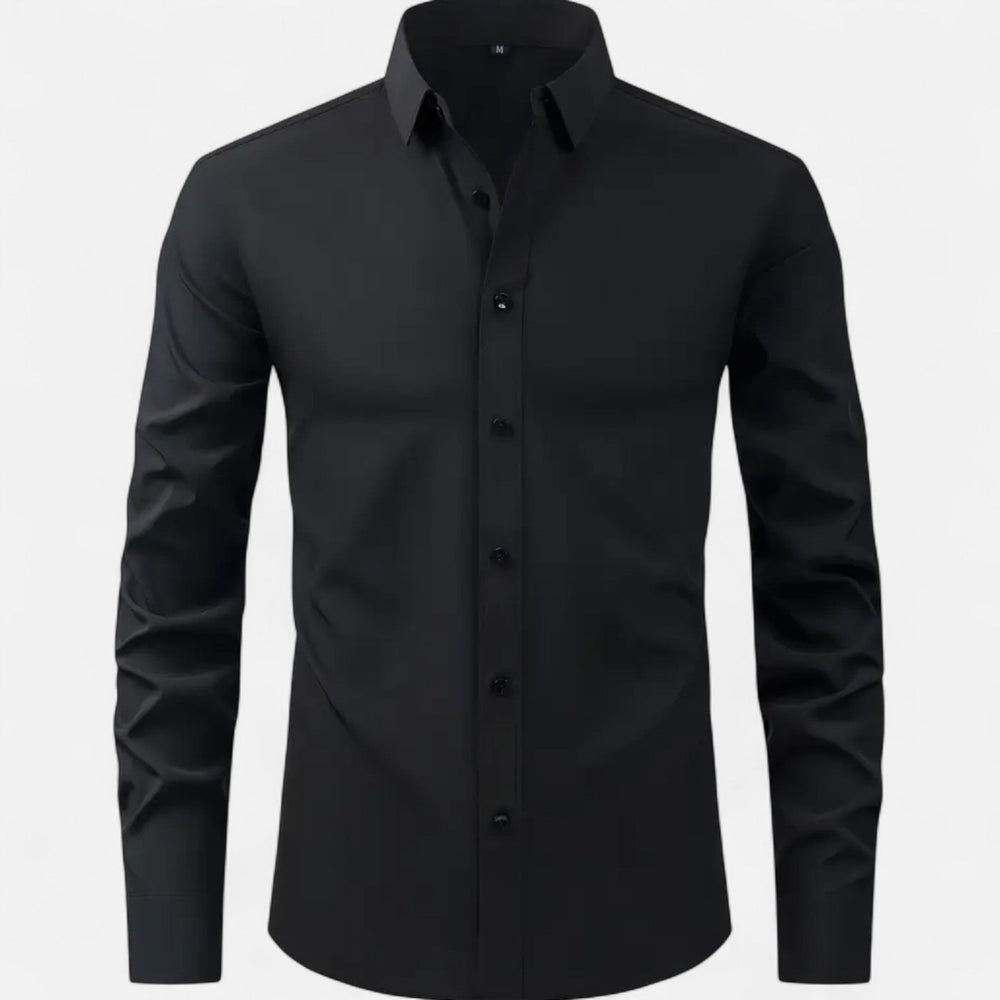 Chemise homme extensible, coupe ajustée. Confort maximal pour la mode masculine quotidienne, style chic.