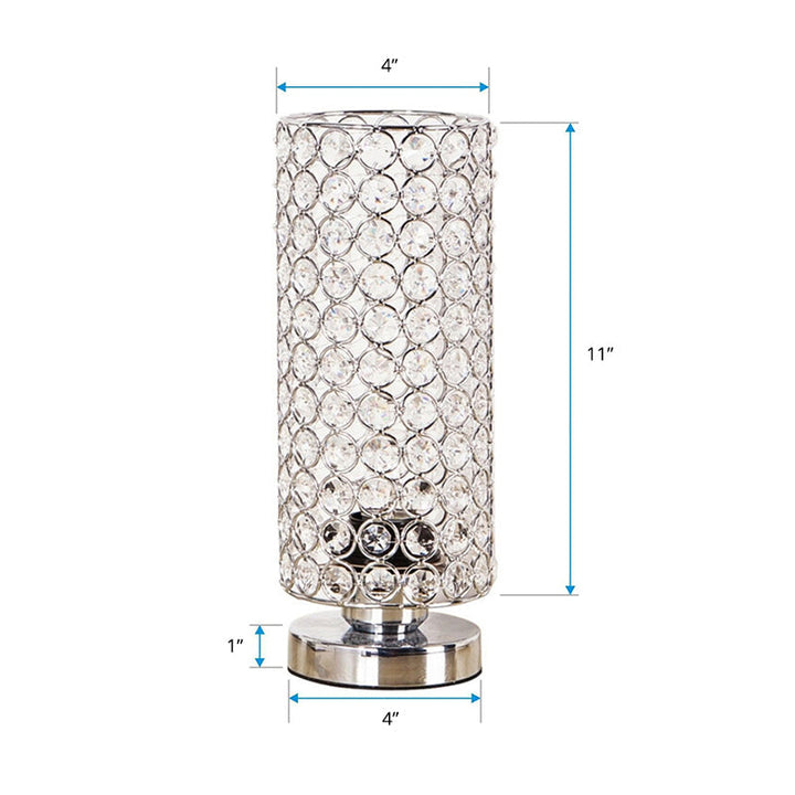 Lampe décorative LuminaCrystal, éclairage moderne en chrome pour une ambiance raffinée.