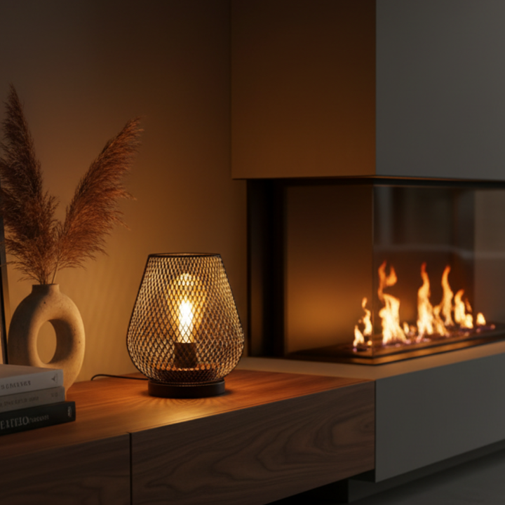 Éclairage d'ambiance réglable avec 2 lampes sans fil, usage intérieur/extérieur. Créez une atmosphère chaleureuse et moderne.
