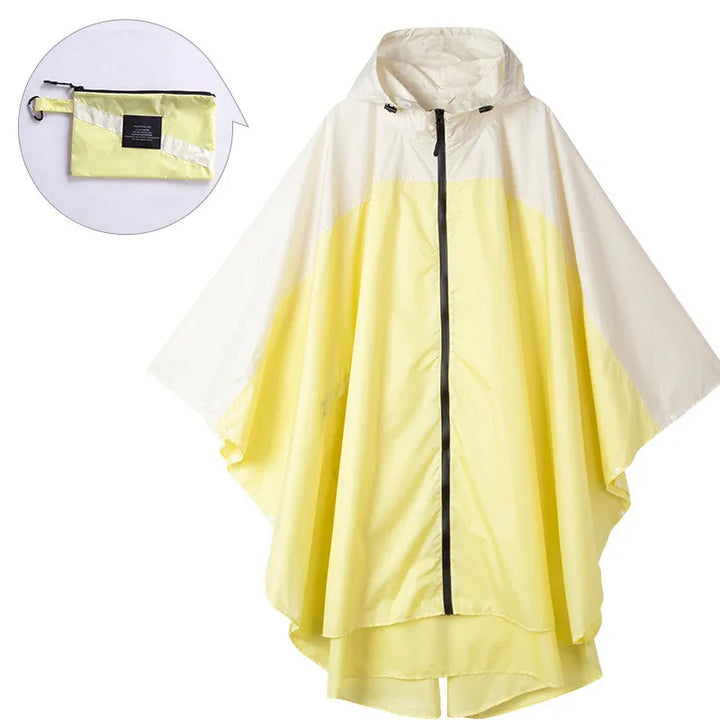 Poncho de pluie portable et léger, idéal pour le voyage, la randonnée, le camping et festivals.