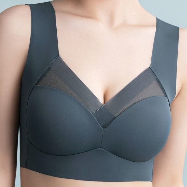 Soutien-gorge push-up femme sans fil, invisible et très confortable.