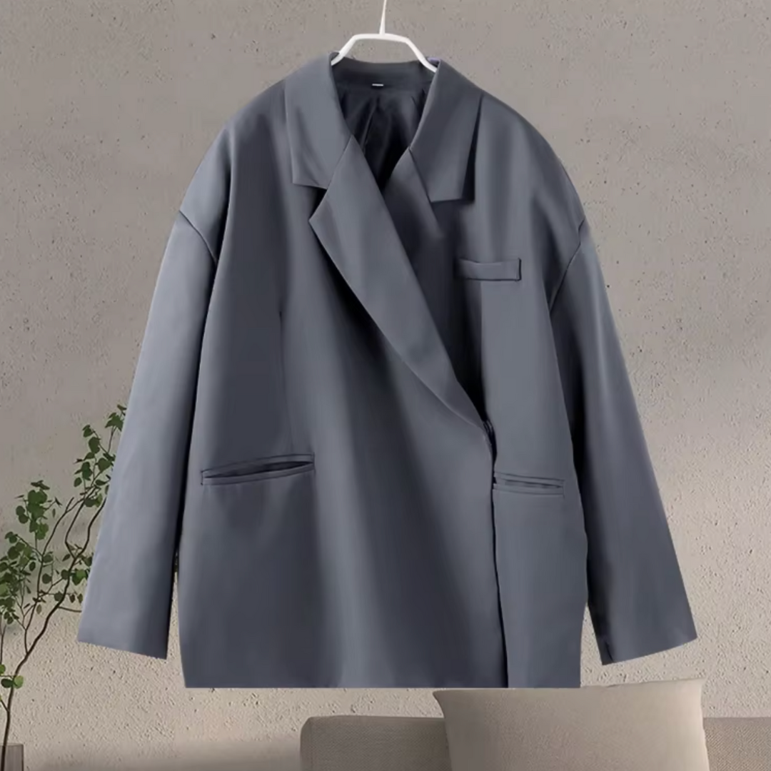 Élégant blazer oversize Felice pour femme, coupe ample et confortable, parfait pour un style décontracté chic.